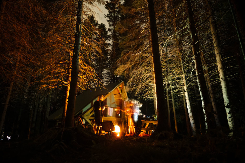 Parks Canada EZ-Tents at Sugarloaf Bike Park, NB