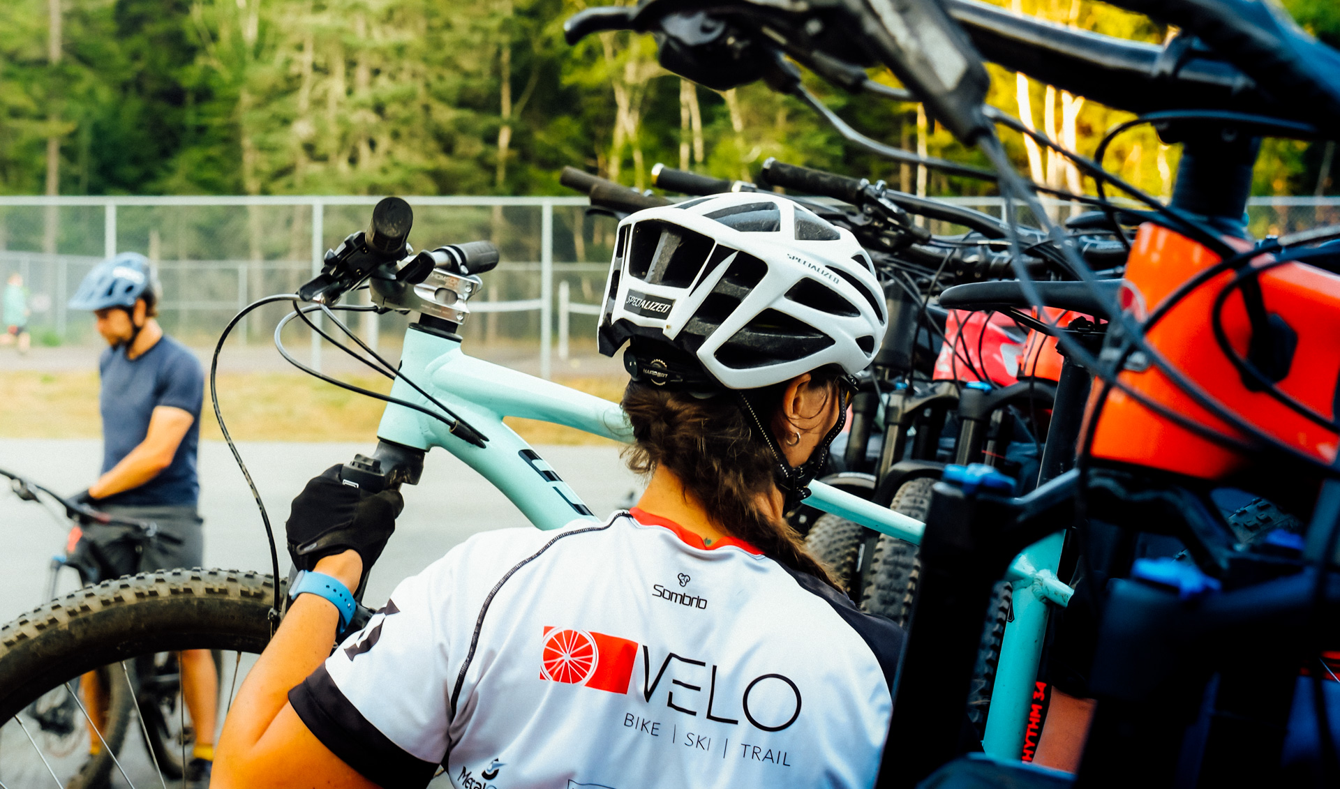 Les Dusty Ladies shuttling the White Tail trail in Fundy National Park