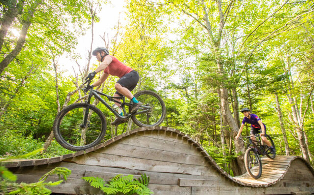 Emily and Sam from Be Rad Adventures on Mama I'm Comin' Home in Rockwood Park