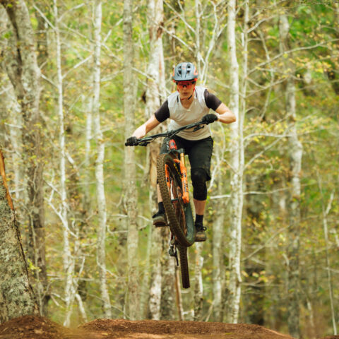 Mountain Bike Atlantic 2022 Summit & Festival - Mark Matthews makes a stop on route to ride the Wentworth Valley. Pictured Andrea Chalker