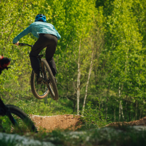 Mountain Bike Atlantic 2022 Summit & Festival - Mark Matthews makes a stop on route to ride the Hillsborough White Rock Recreation Area.